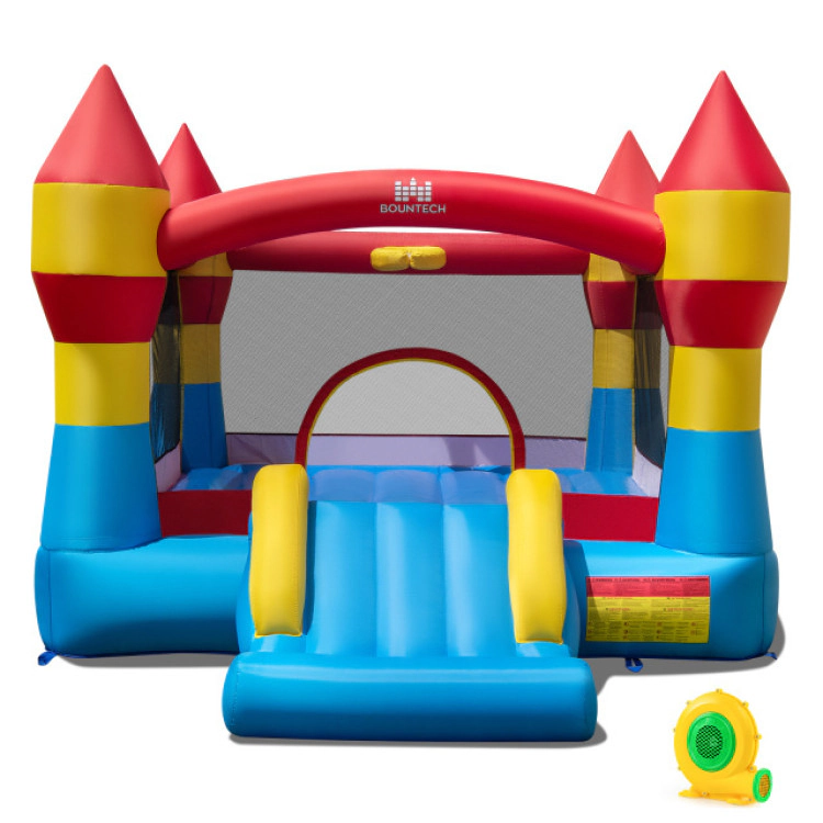 Hivvago Indoor Outdoor Blow-up Bouncy Castle with 550W Blower for Yard
