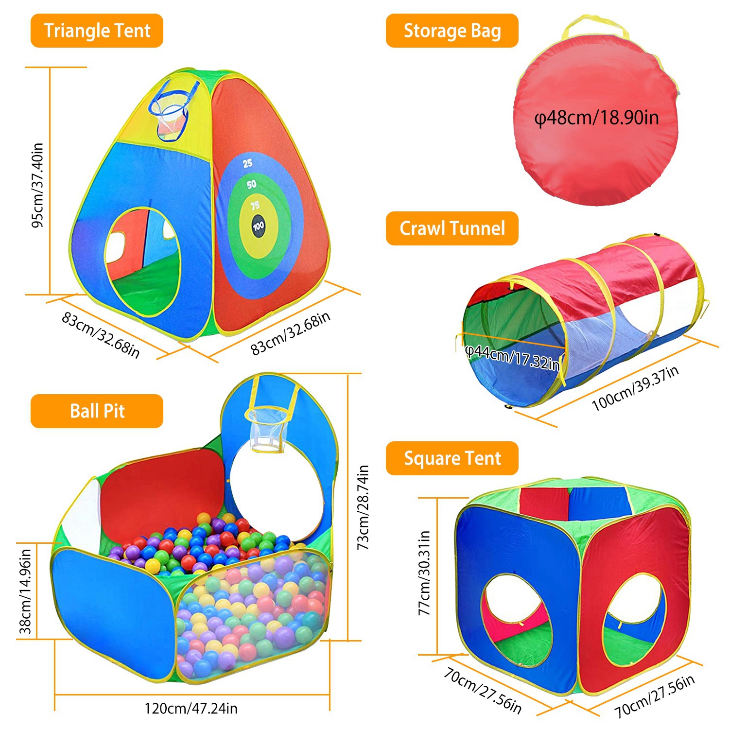 GBruno Pop-Up Playhouse Tent Set