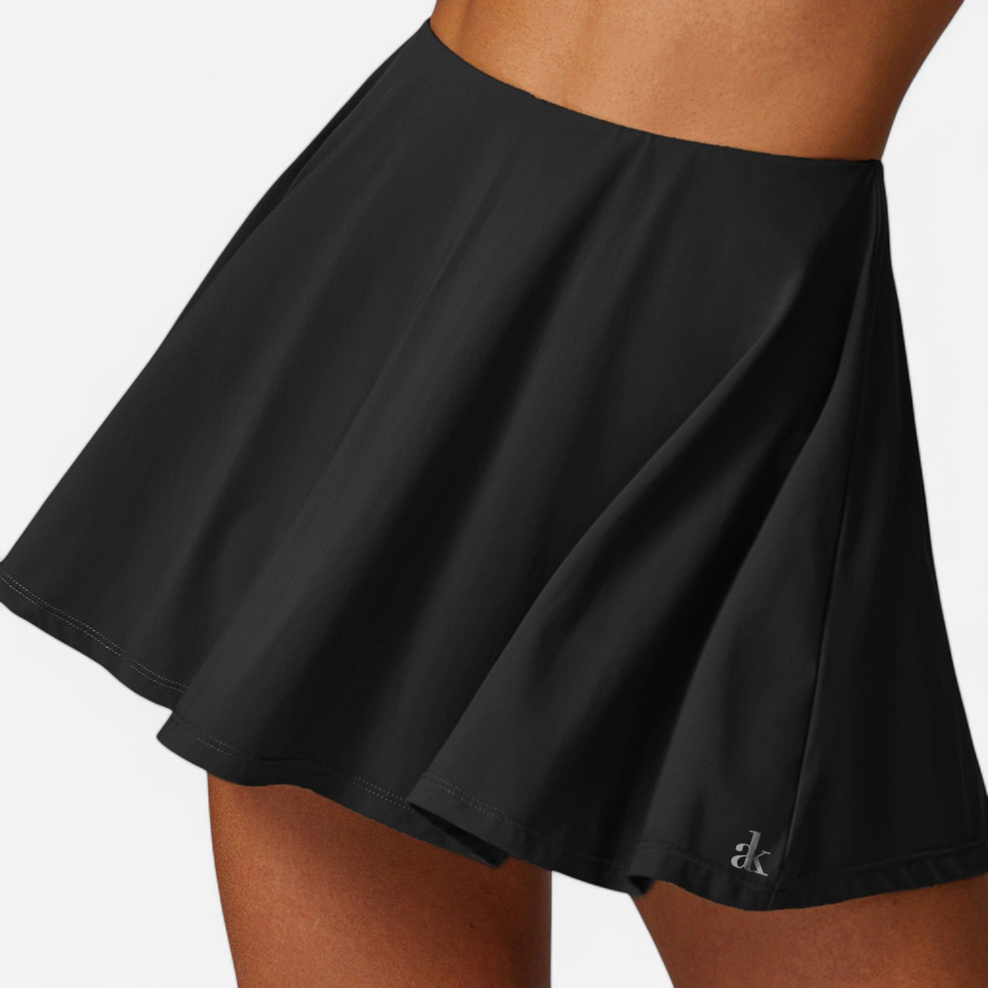Anna-Kaci Women's High-Waist Flowy Athletic Skirt with Built-In Shorts