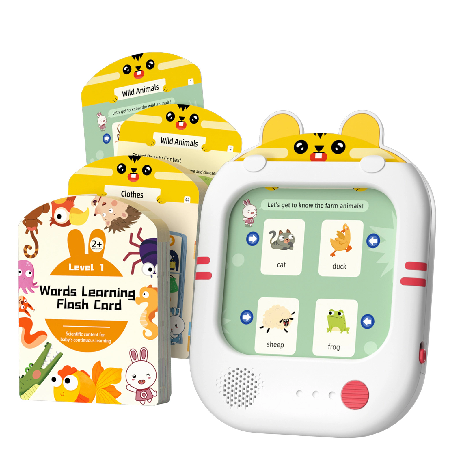 Alilo Interactive Learning Tablet – Screen-Free Educational Toy with 40+ Talking Cards & 180+ Words