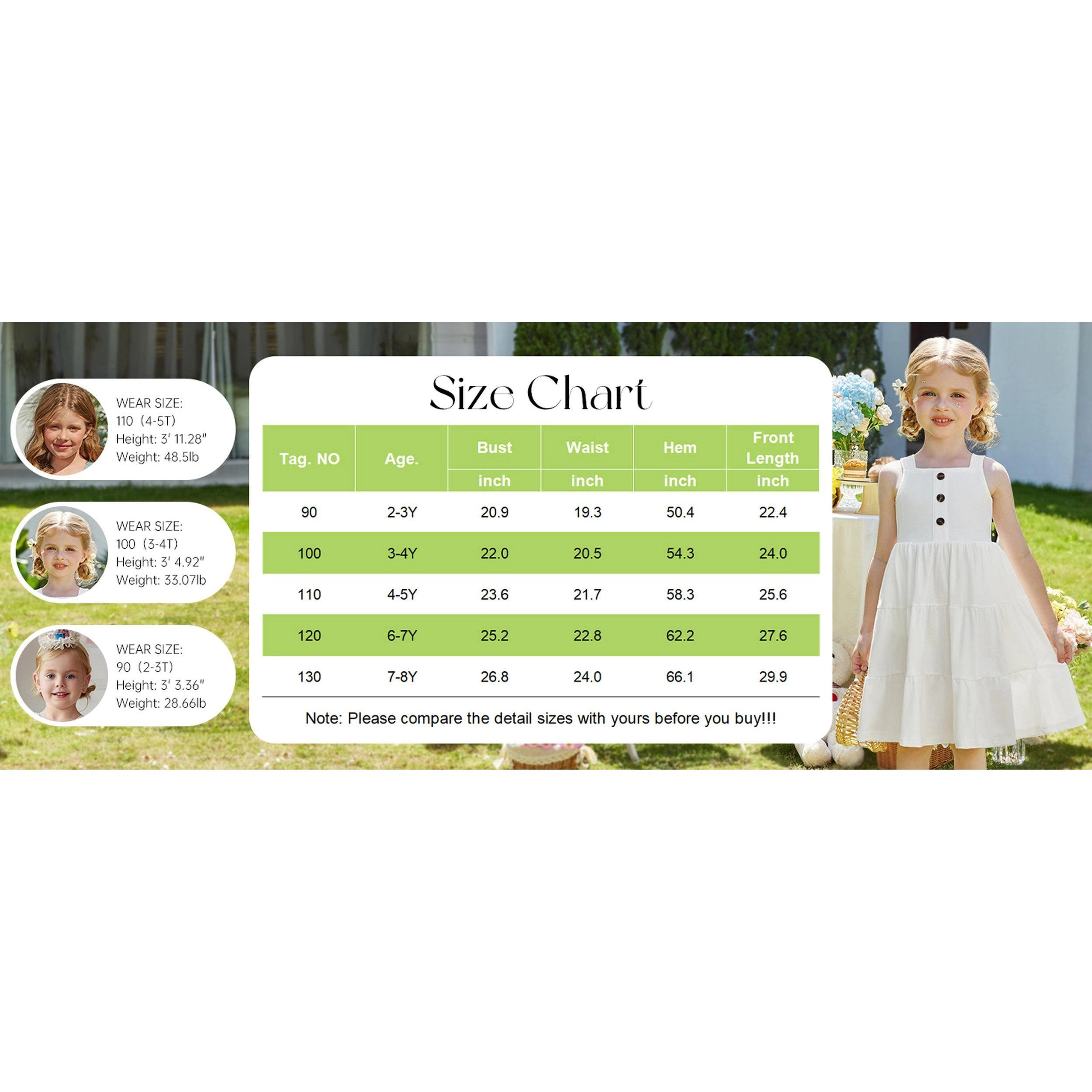Arshiner Toddler Girl Easter Summer Dress Beach Sleeveless Twirl Swing Flowy Midi Dresses