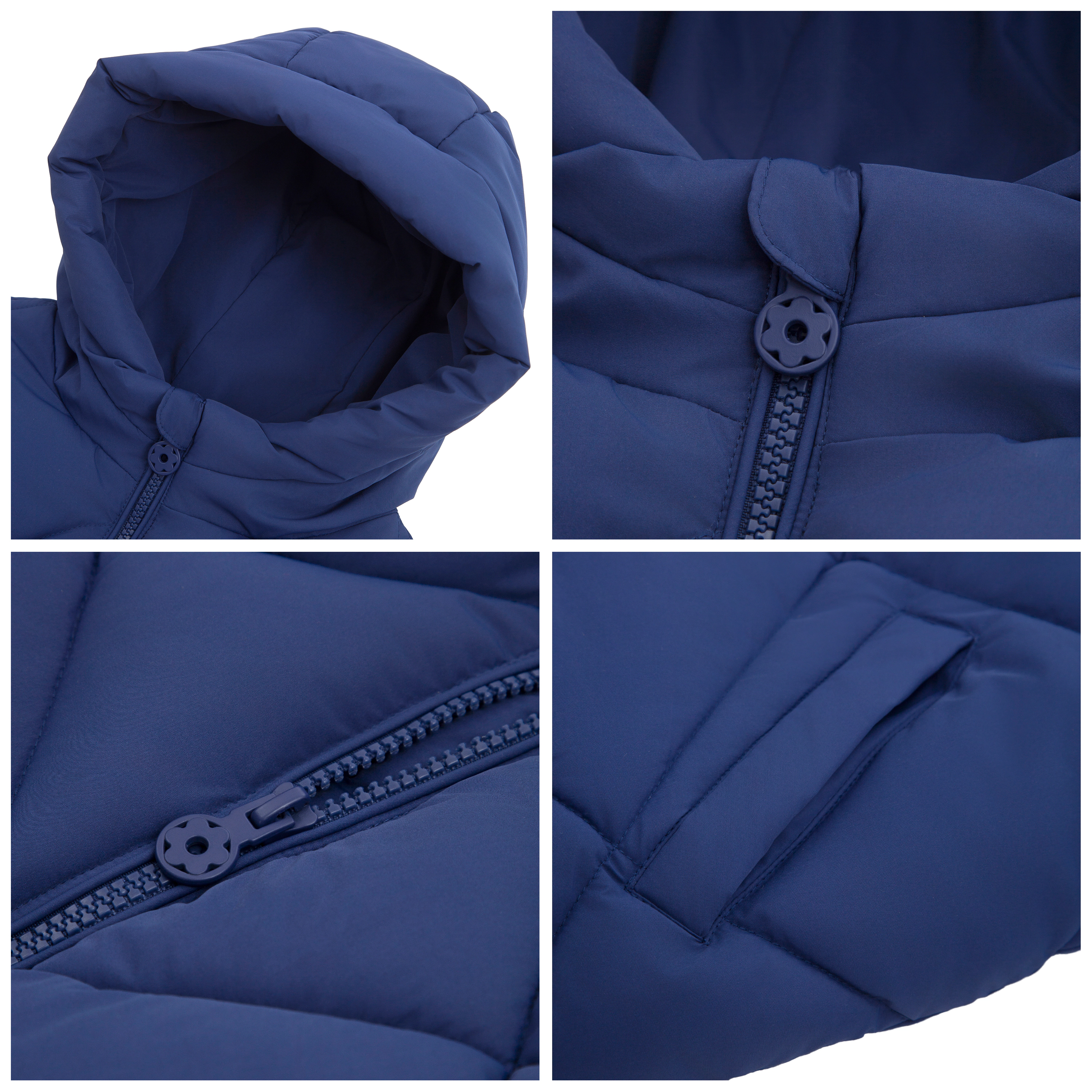 Rokka&Rolla Little & Big Kid Girls Charlotte Diamond Quilted Hooded Puffer Jacket