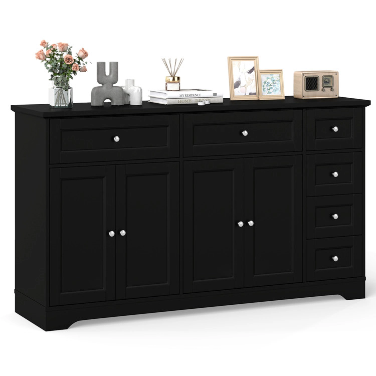 Hivvago Buffet Sideboard 59" Modern Coffee Bar Station Console Table