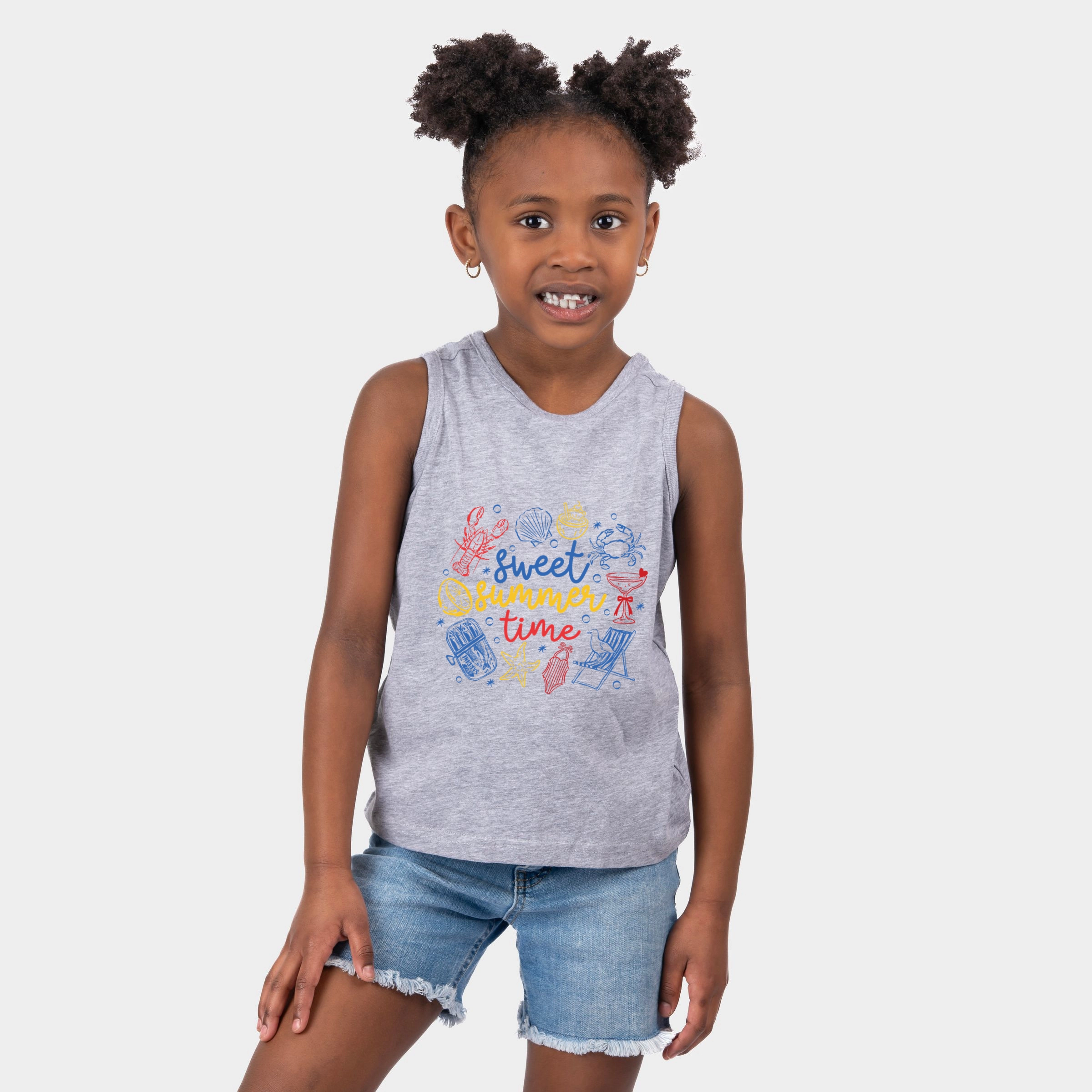 The Juniper Shop - Sweet Summer Time Nautical Youth Tank Top