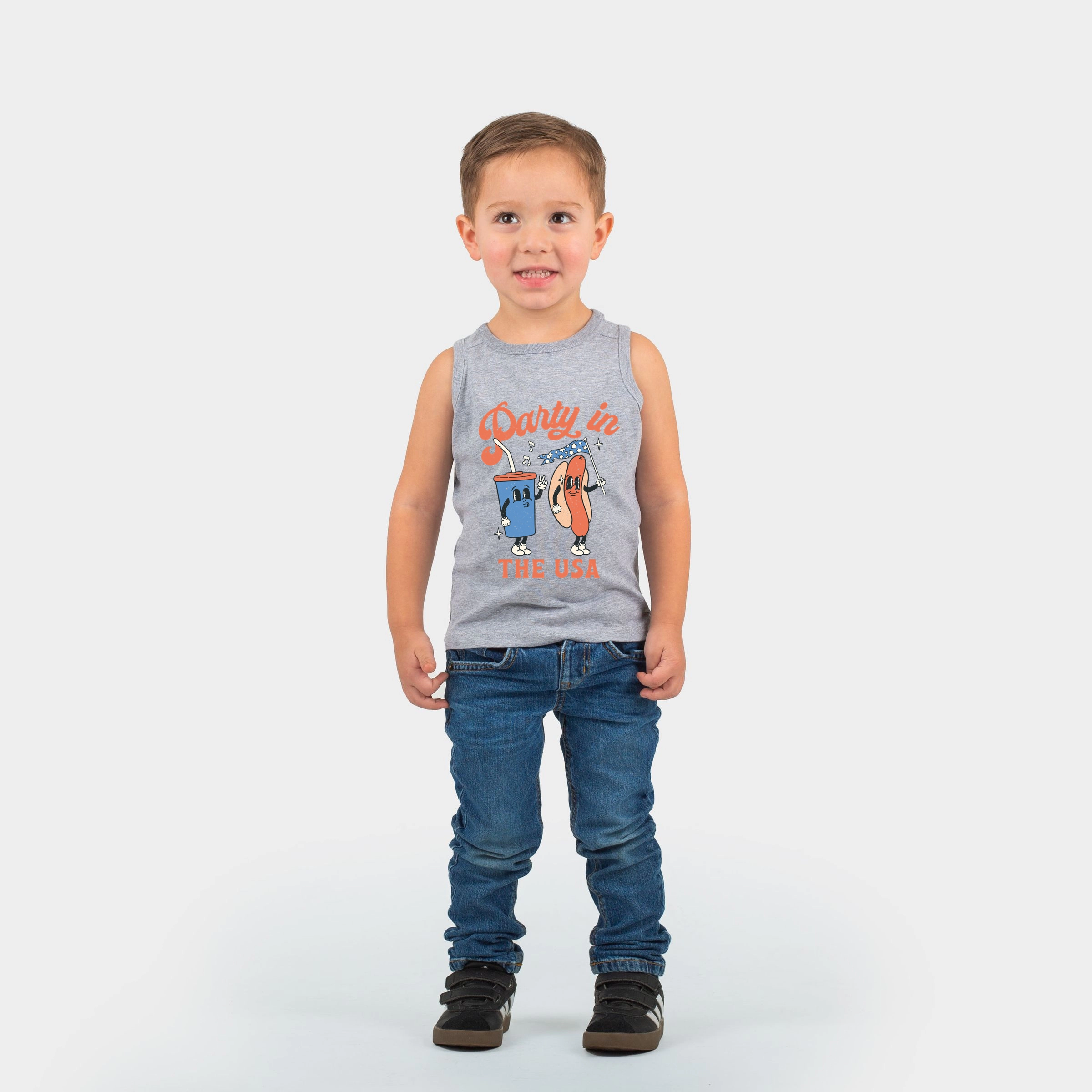 The Juniper Shop - Party USA Hot Dog Toddler Graphic Tank