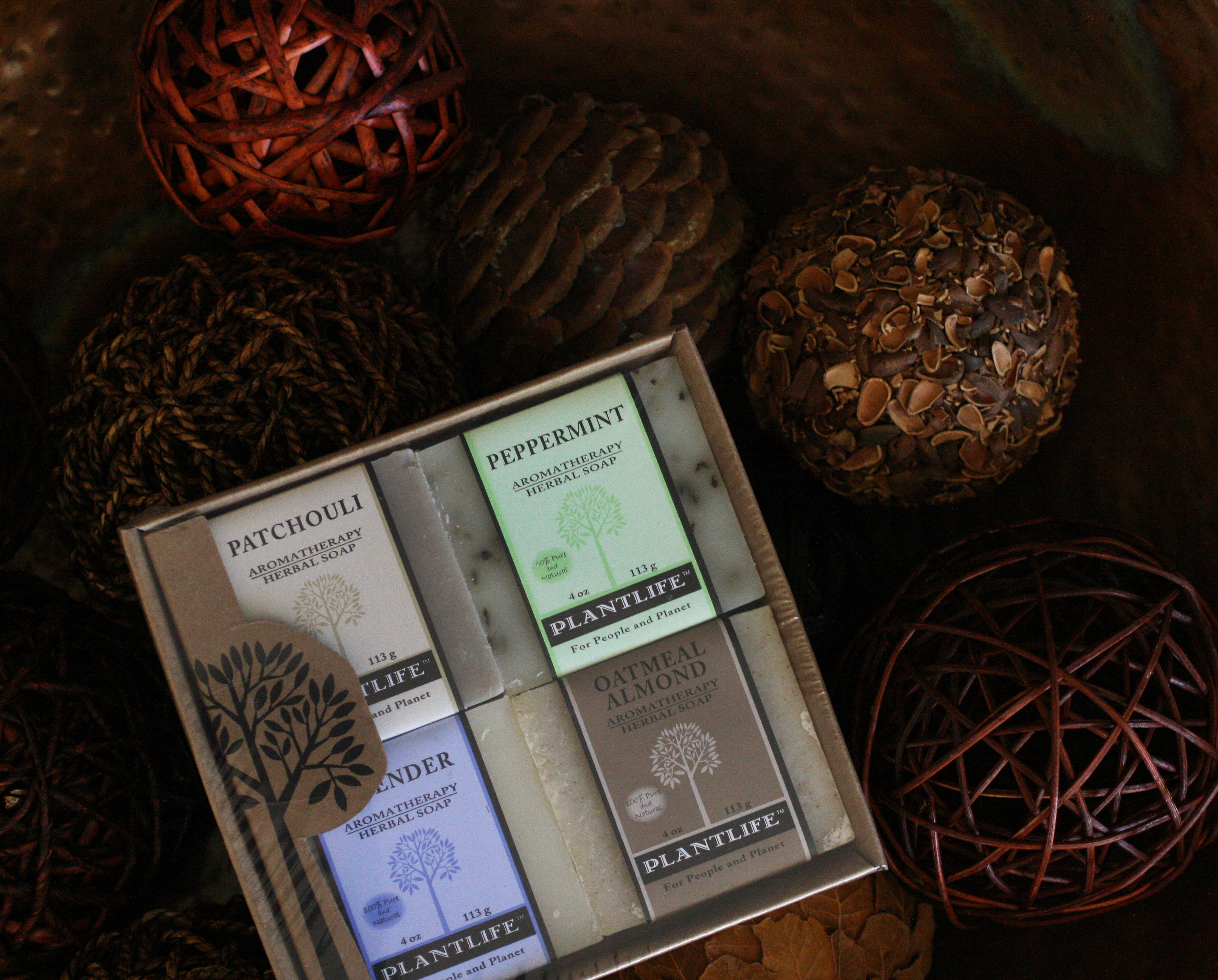 Plantlife Earth Aromatherapy Herbal Soap 4-Pack Gift Set