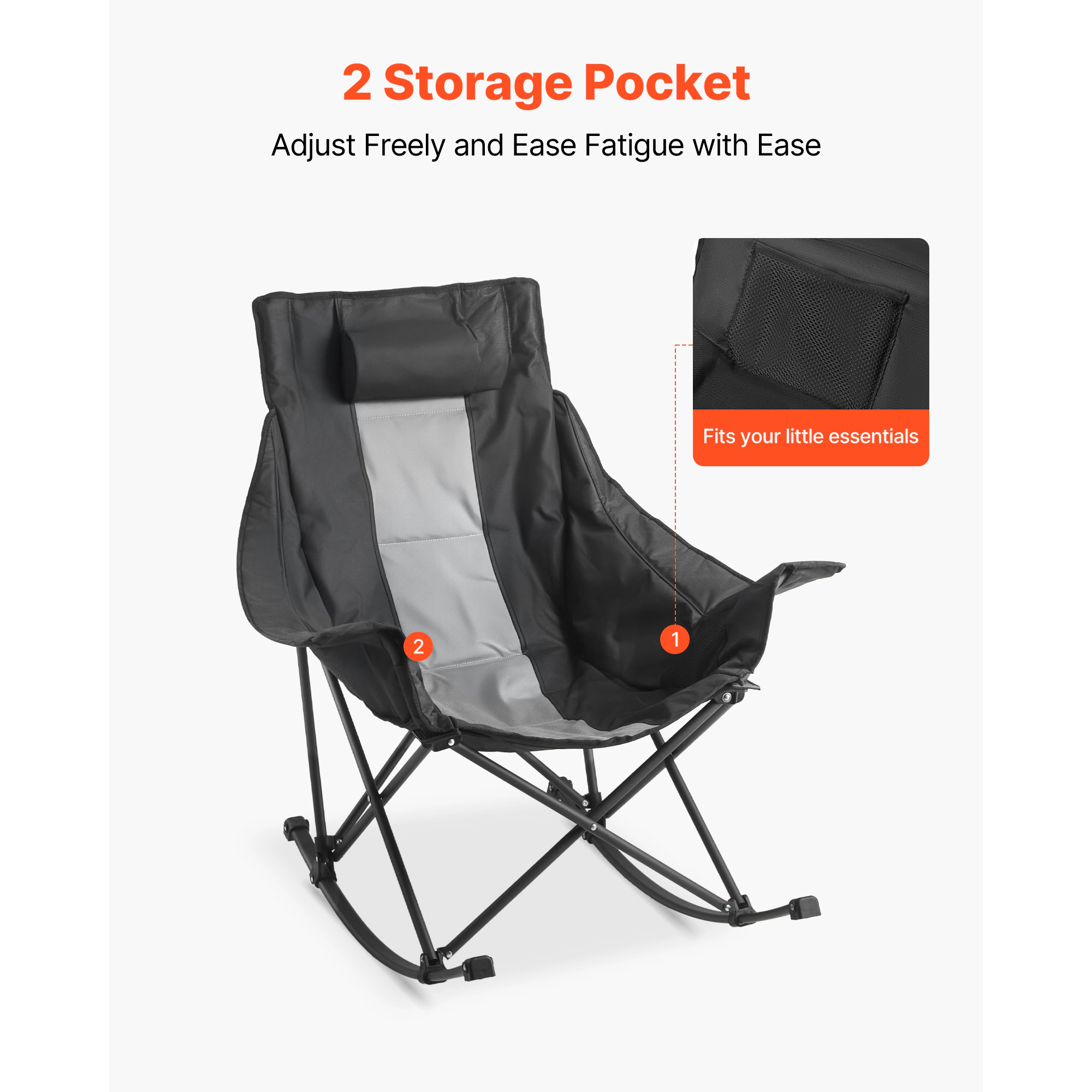 HONGGE Portable Folding Camping Chair