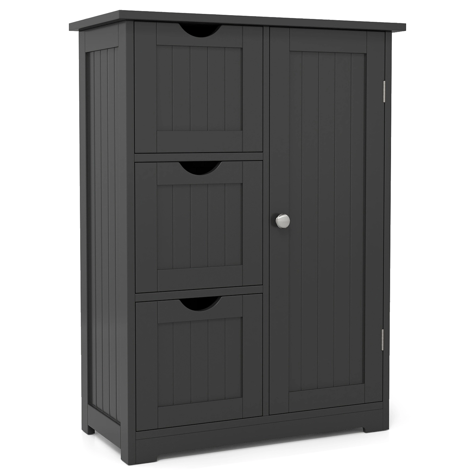 SlickBlue Freestanding Storage Cabinet with 3 Drawers and Cupboard