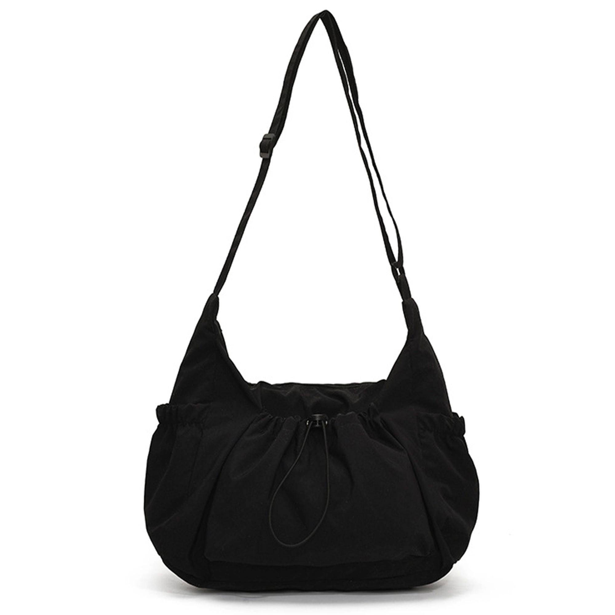 Alilang Women's Lightweight Hobo Shoulder Bag with Adjustable Strap and Multiple Pockets, White
