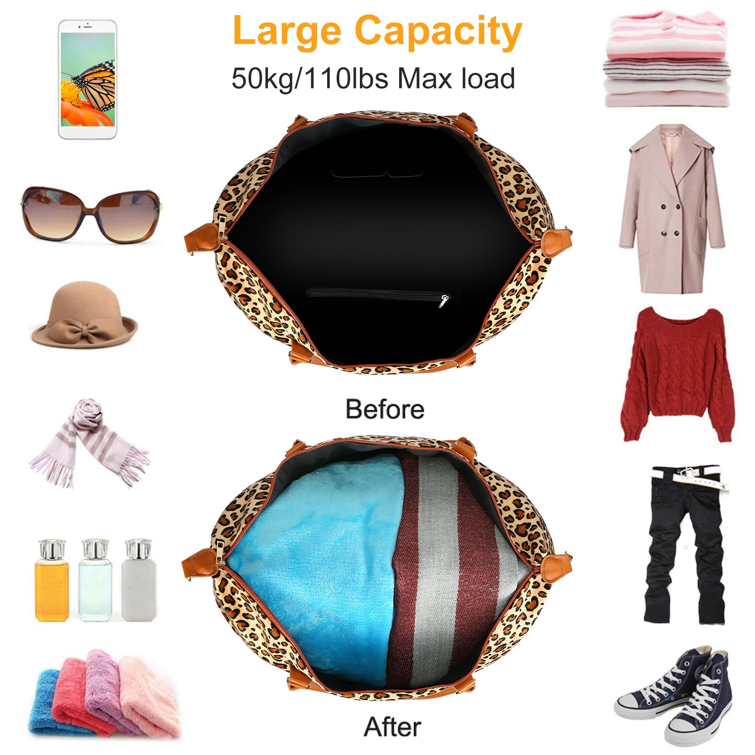 GBruno Cotton Woven Duffle Bag