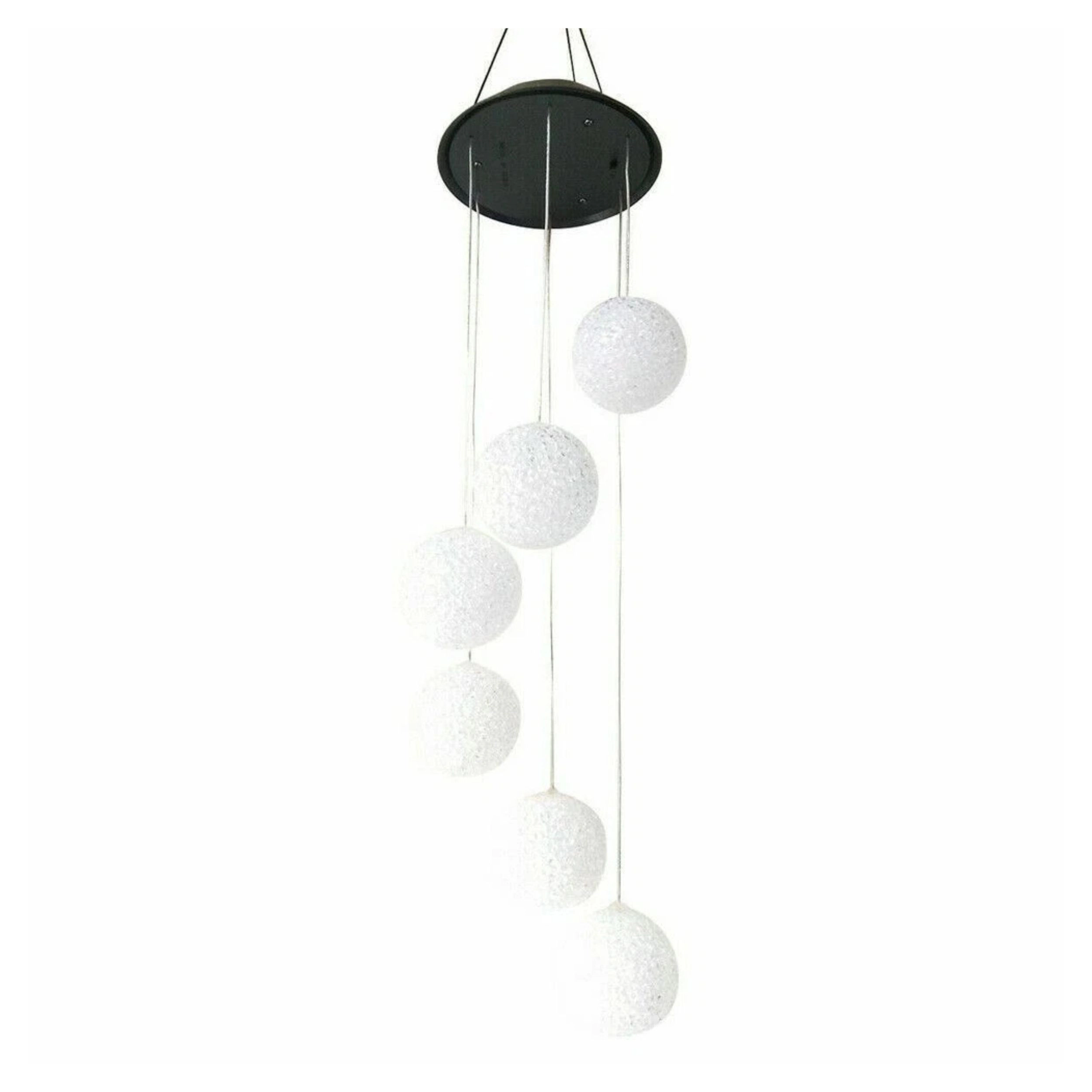 Home Collection Solar Color Changing LED Ball Wind Chime