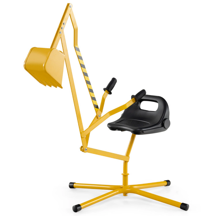 Hivvago Sand Digger with 2-Handed Controls and Flexible Shovel for 3+ Years Old Kids