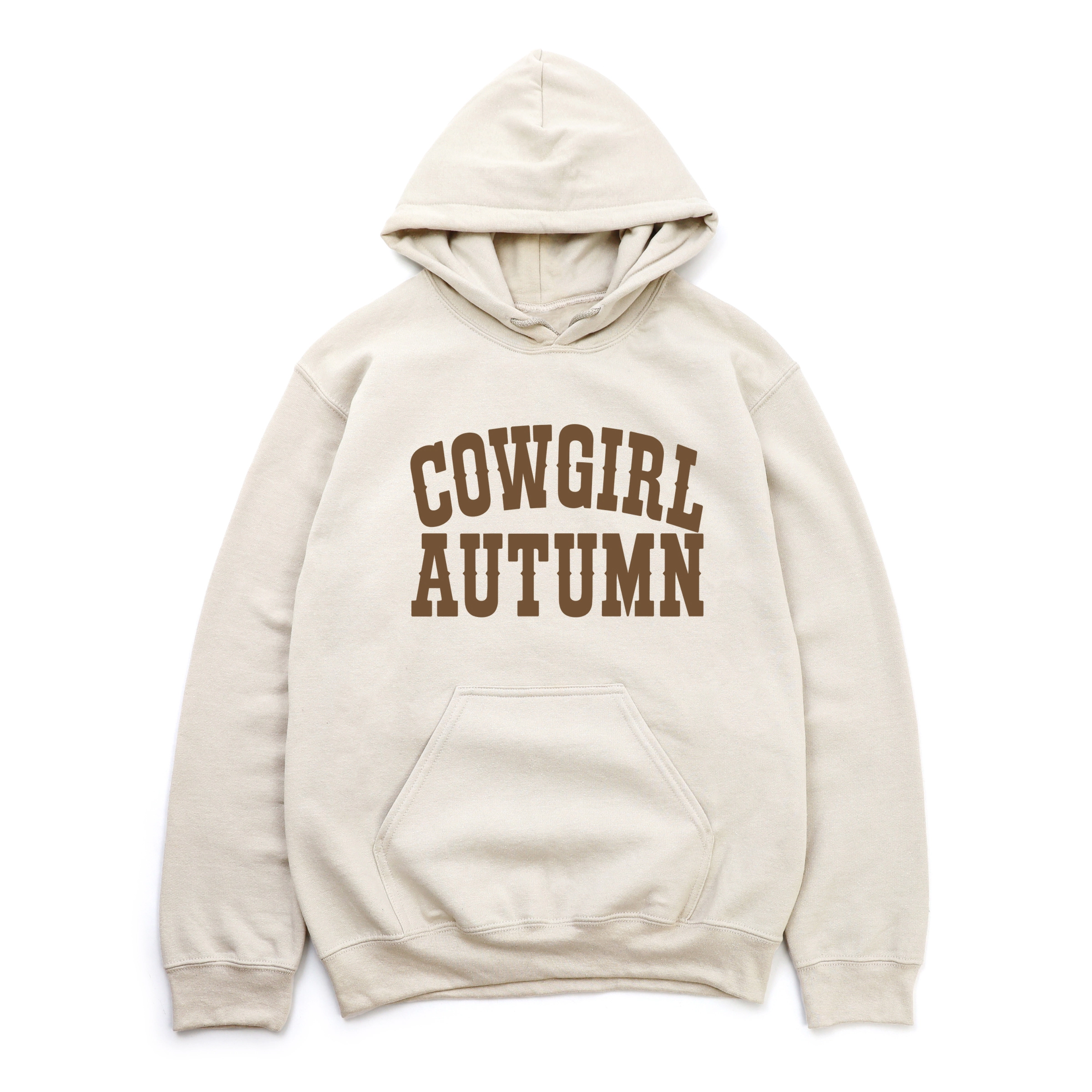 Simply Sage Market - Women's Graphic Hoodie Cowgirl Autumn Brown