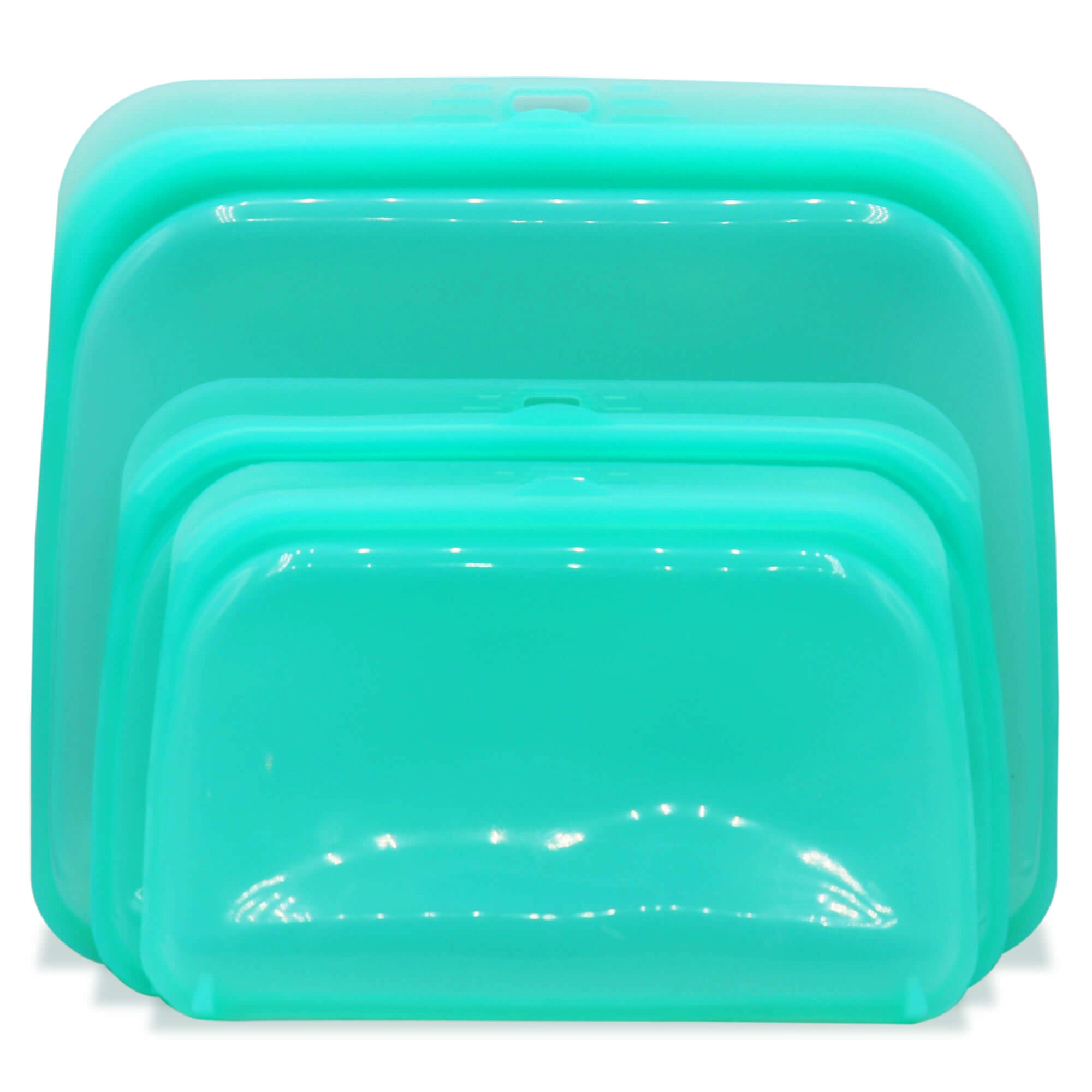 Cheer Collection Set of Silicone Food Storage Bags - Leakproof - Plastic Free &
