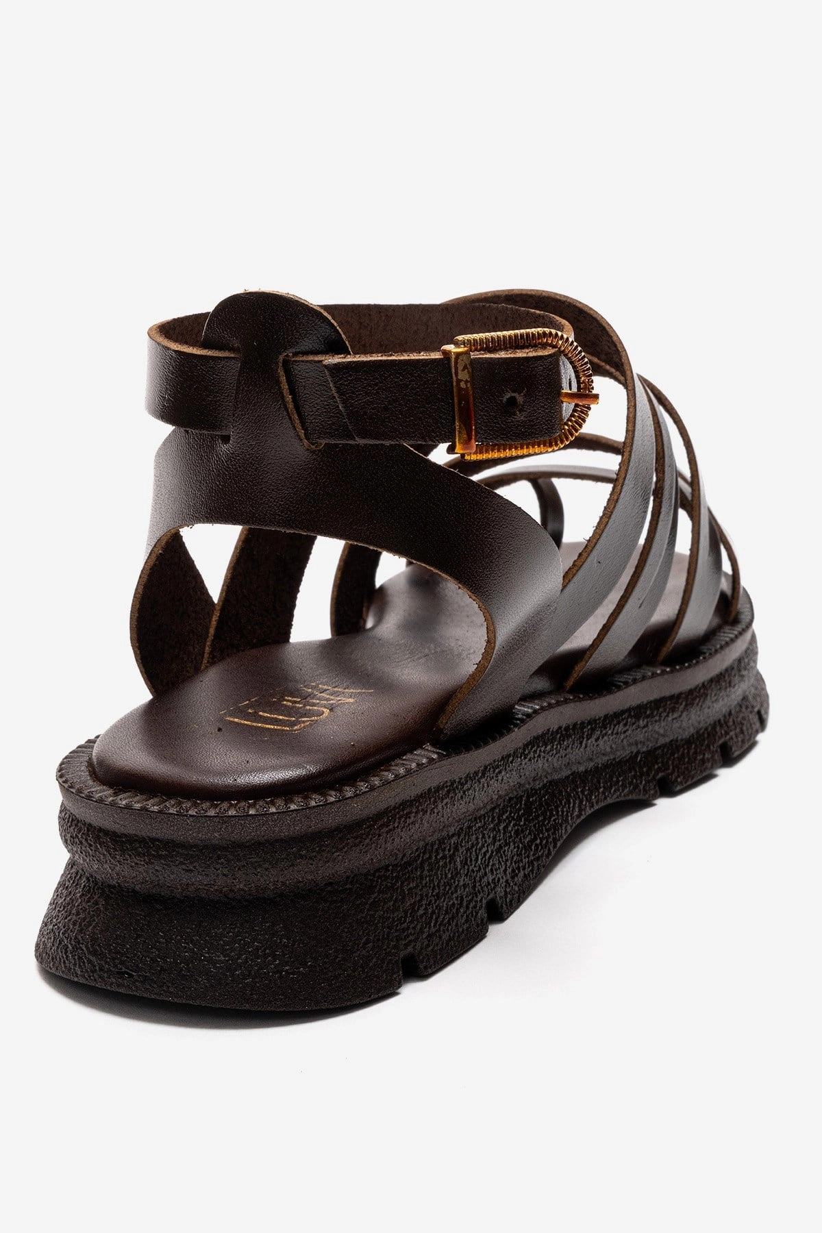Forever & Always Womens Pelsa Leather Multi Strap Sandals