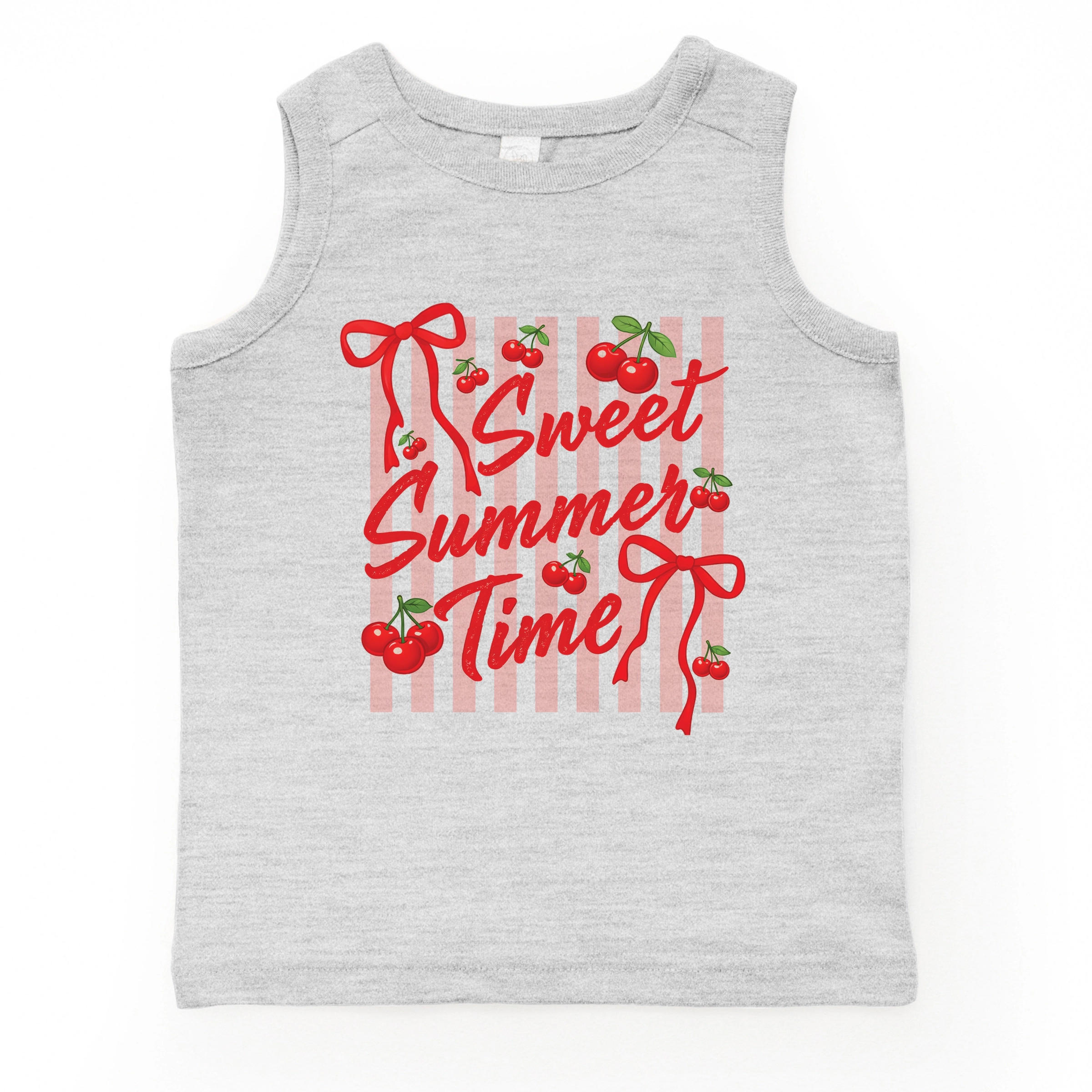 The Juniper Shop - Sweet Summer Time Cherries Coquette Toddler Graphic Tank