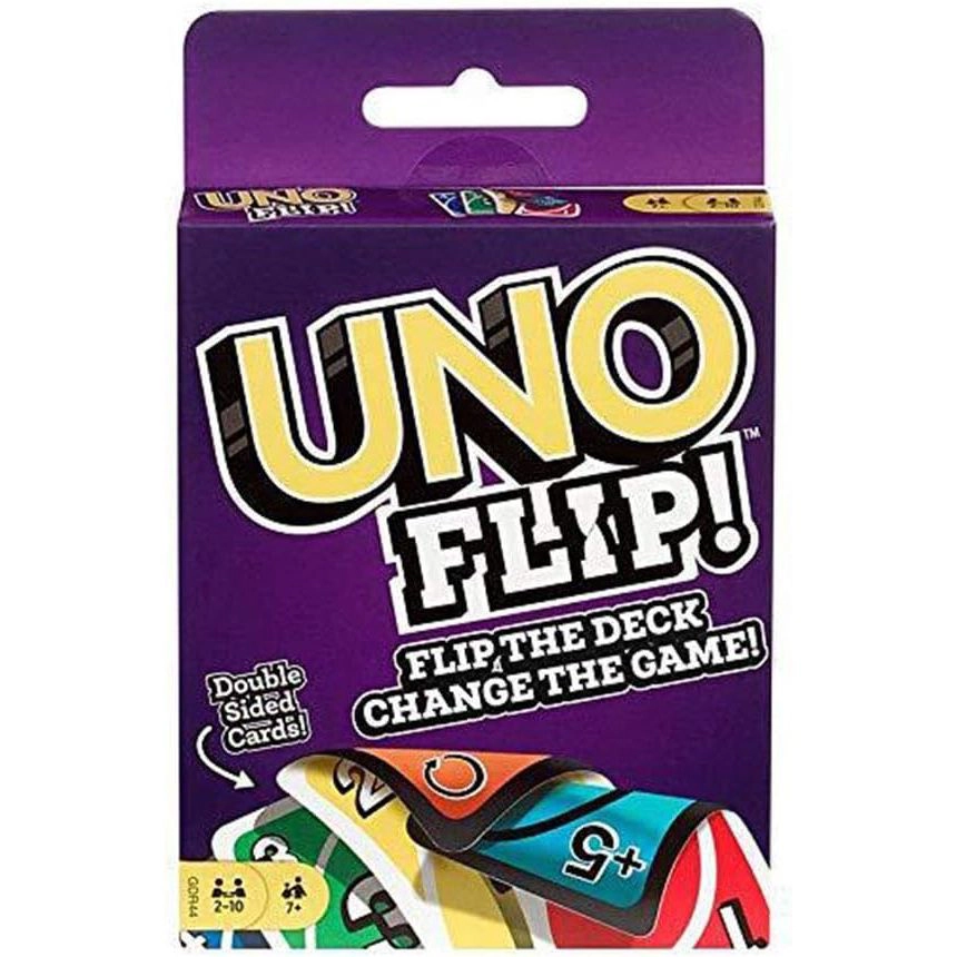 Mattel UNO Flip Double-Sided Card Game, 112-Card Deck