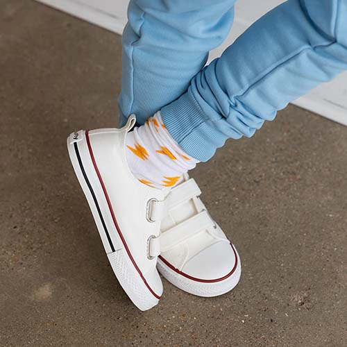 Mightly Organic Cotton Kids Crew Socks 5-pack