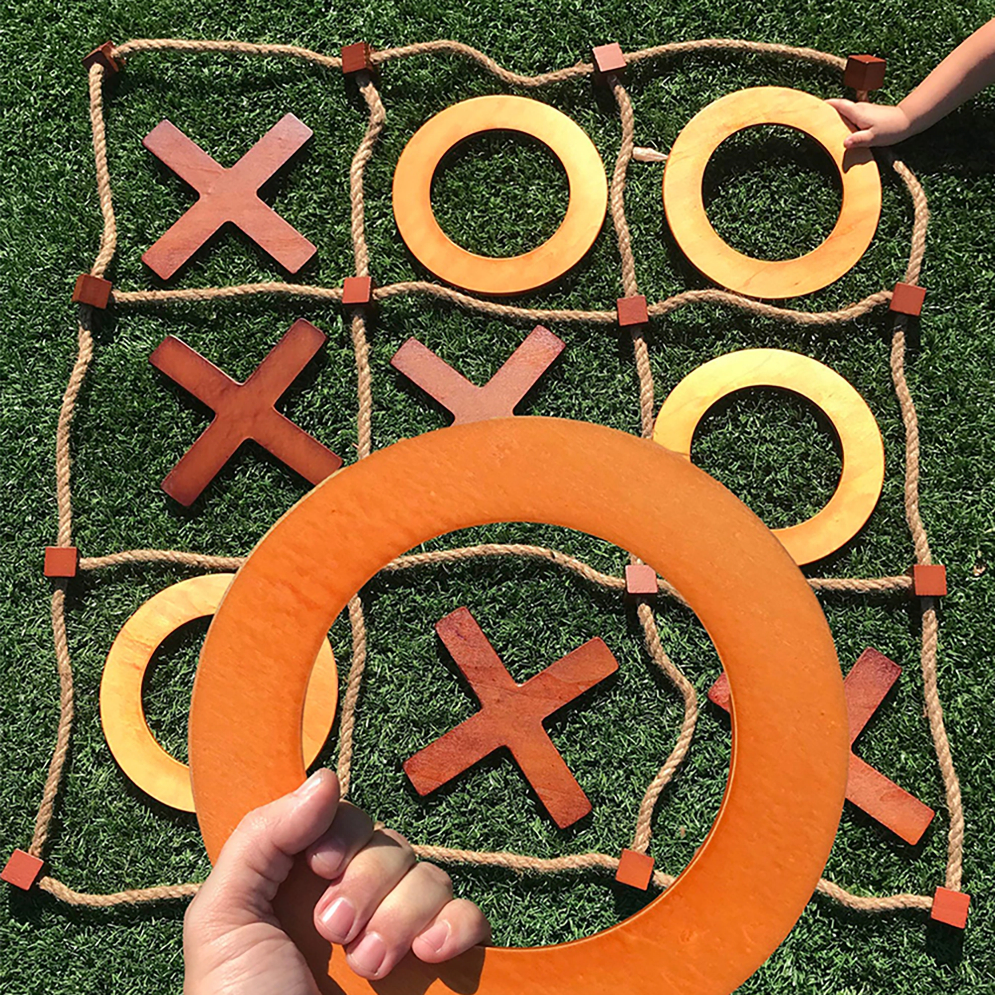 Swooc Games | Premium Giant Wooden Tic Tac Toe Game (All Weather)