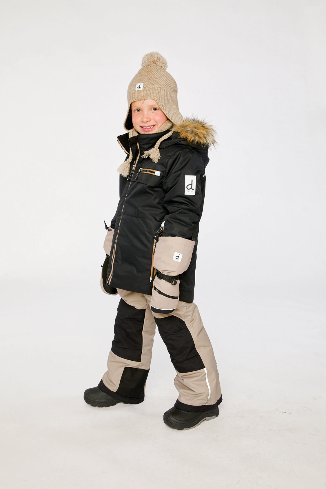 Deux par Boys Two Piece Play Snowsuit with Hooded Jacket and Snow Pants