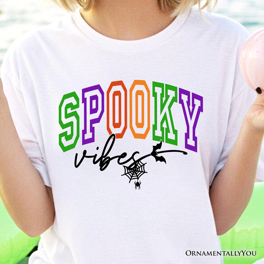 OrnamentallyYou Unisex Spooky Vibes Halloween T-Shirt