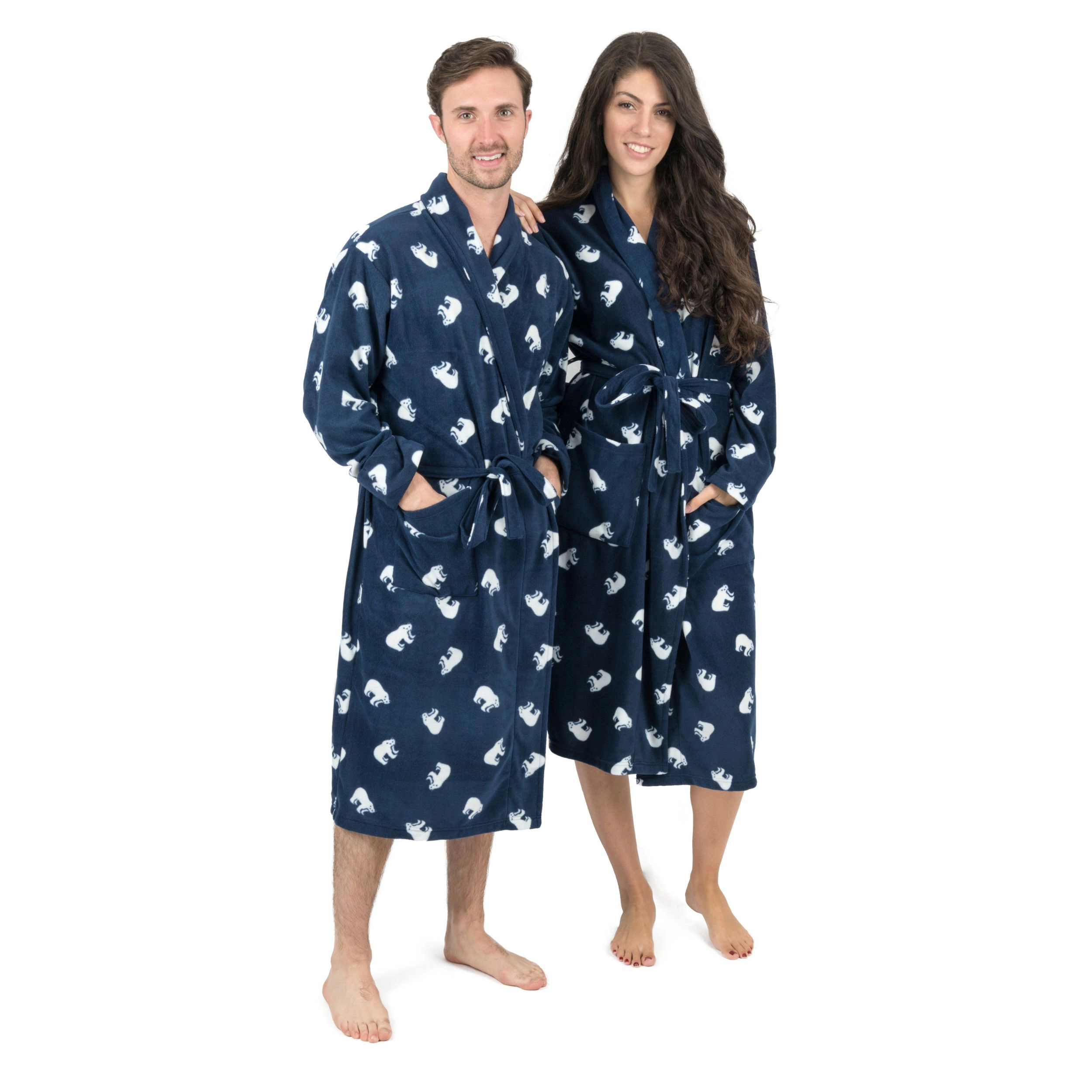 Leveret Womens Holiday Micro Fleece Robe