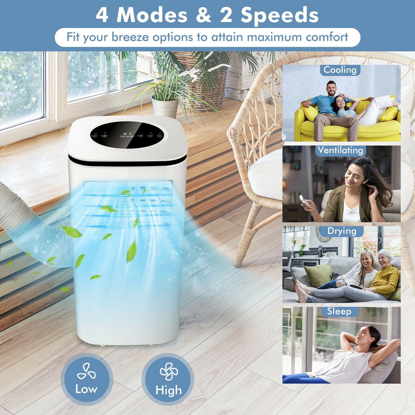 SlickBlue Unisex Portable 9000 BTU Air Conditioner