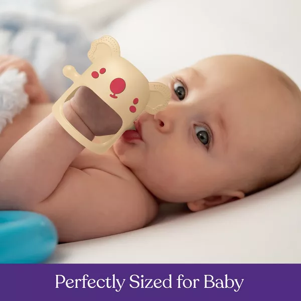Sperric Silicone Baby Hand Teething Toy, Soothes Sucking Needs & Supports Self-Discovery, Soft, Safe Easy to Clean