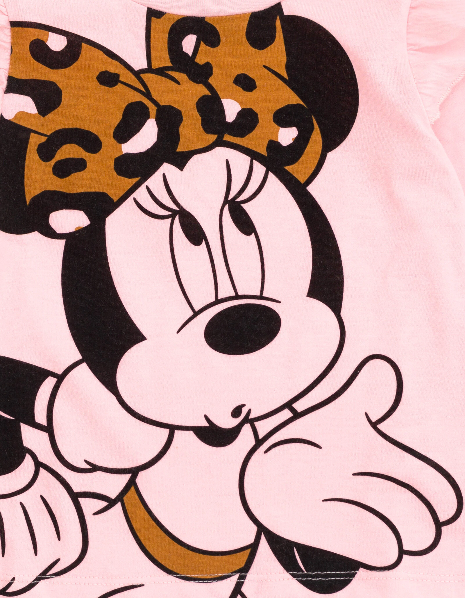Disney Minnie Mouse Girls' Faux Fur Vest Tee and Leggings Set