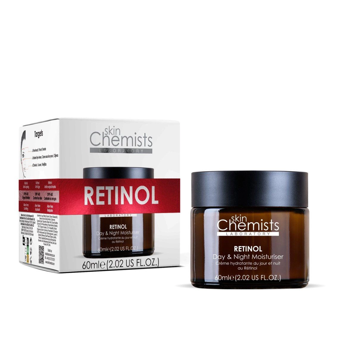 skinChemists Anti-Ageing Retinol Night Moisturiser with SYN-AKE 60ml