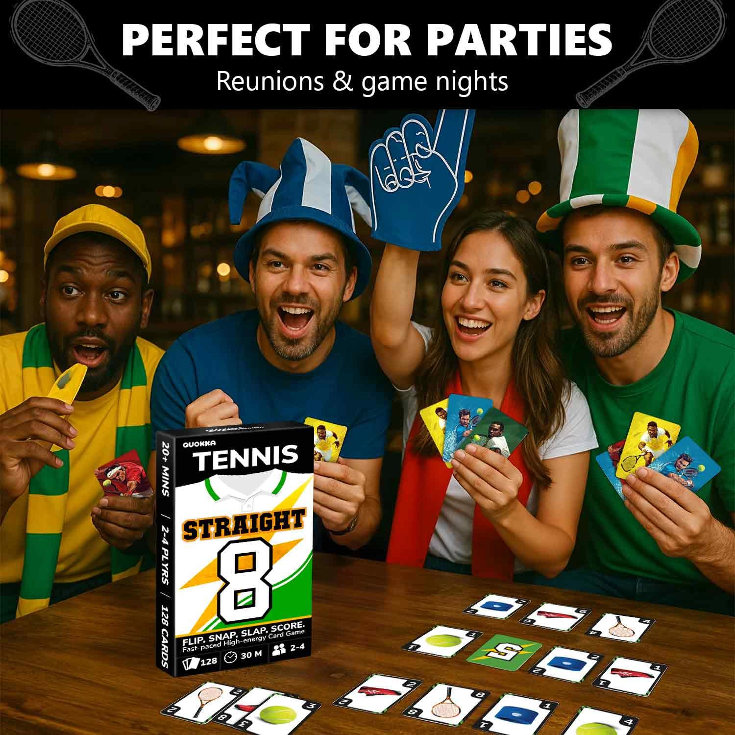 QUOKKA Fast-Paced Card Game for Kids & Adults, Number Sequence & Action Game for 2–8 Players