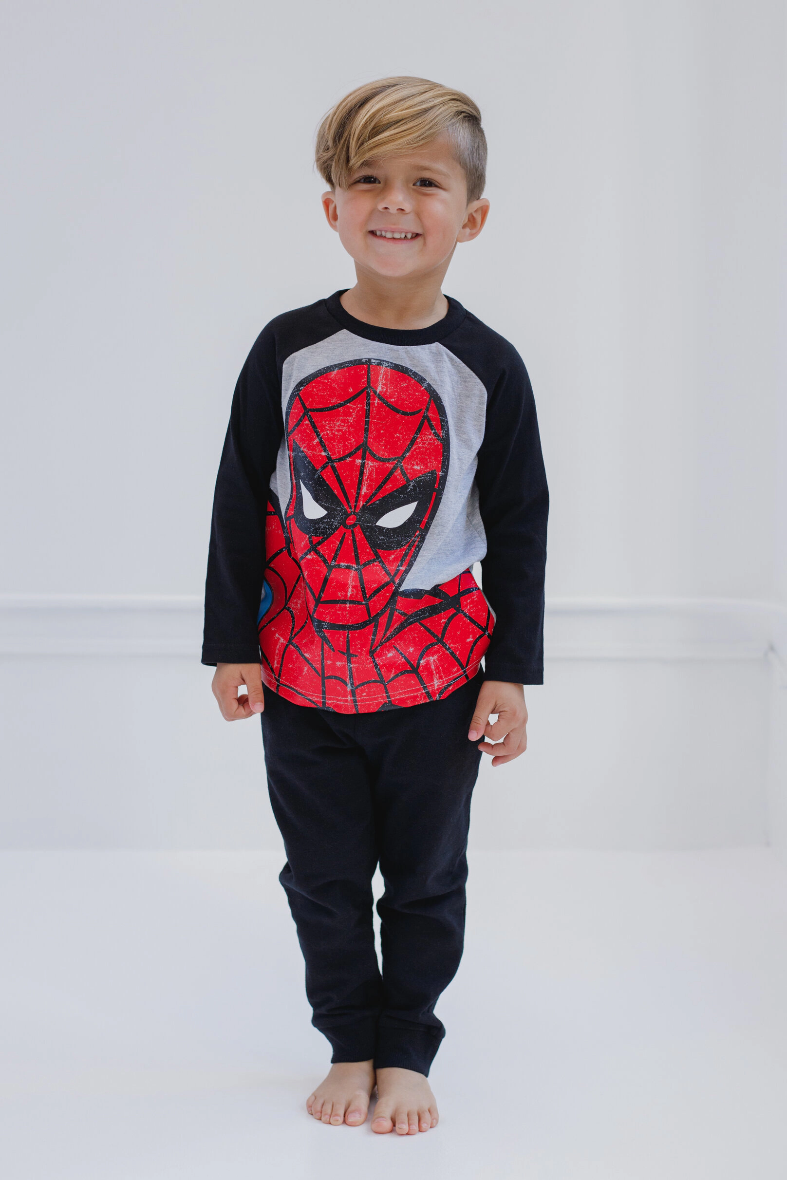 Marvel Spider-Man Boys' 2-Piece Long Sleeve Tee and Joggers Set
