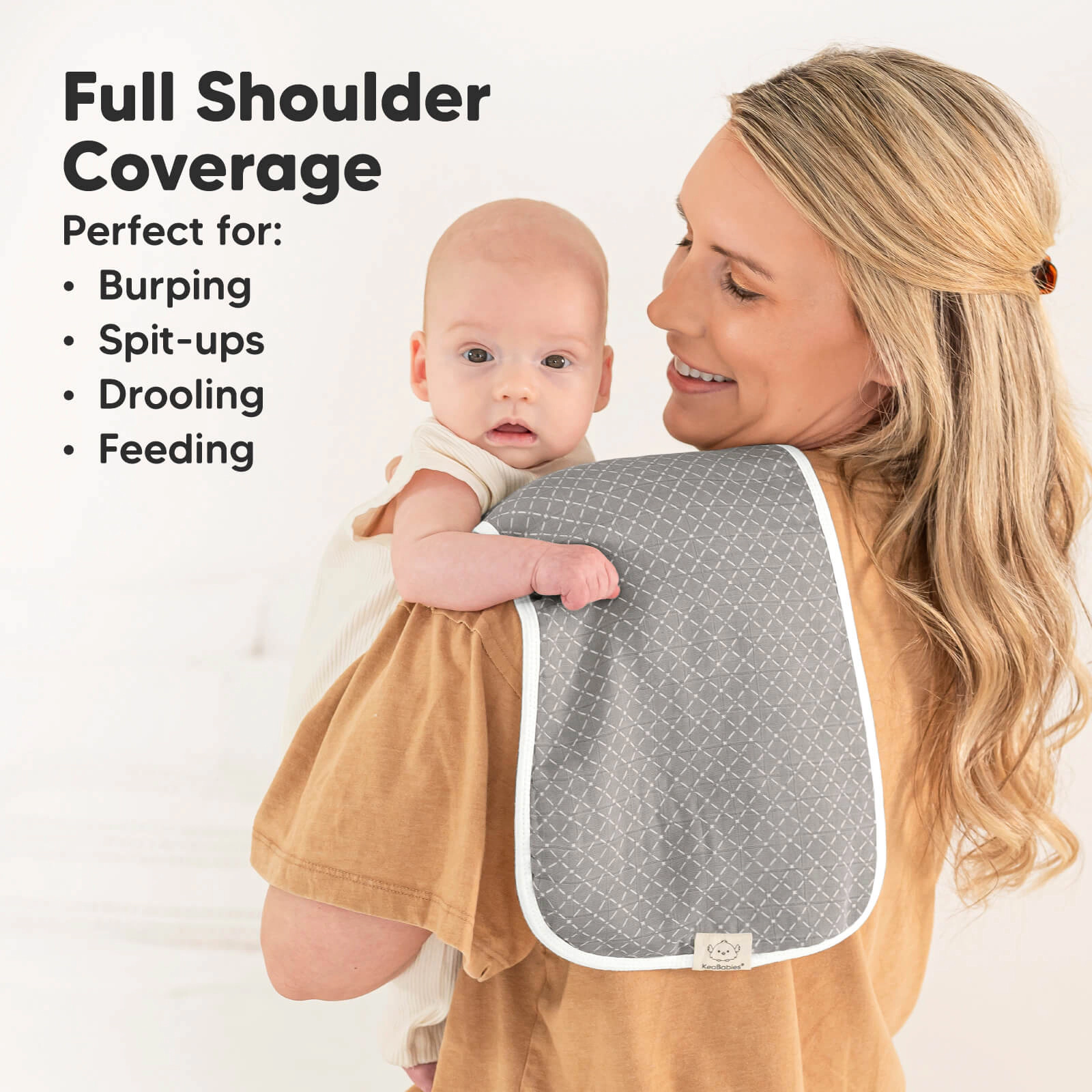 KeaBabies Softe Muslin Baby Burp Cloth for Boys, Girls
