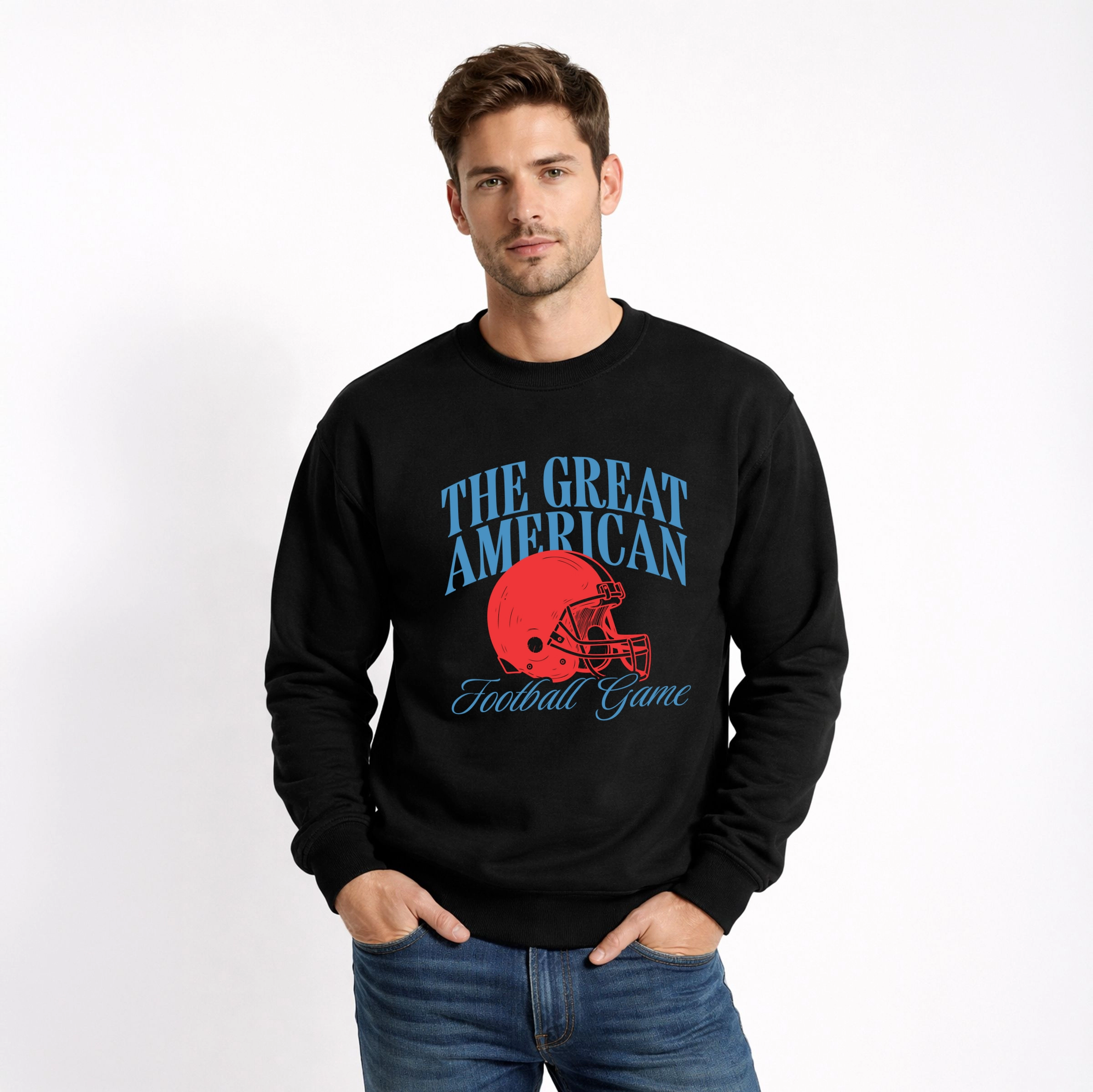 Simply Sage Market - Men's Graphic Sweatshirt The Great American Football Game