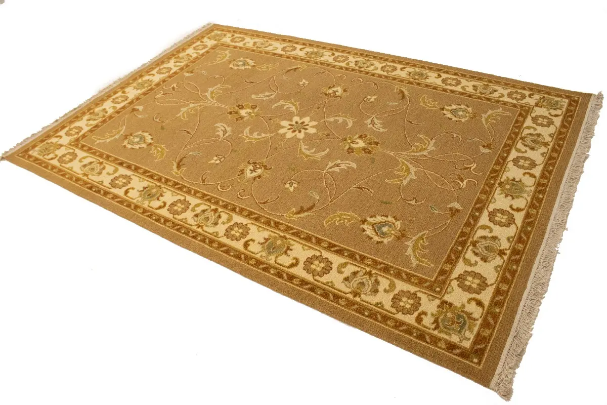 Magic Rugs Khaki Floral 6X8 Sumak Oriental Rug