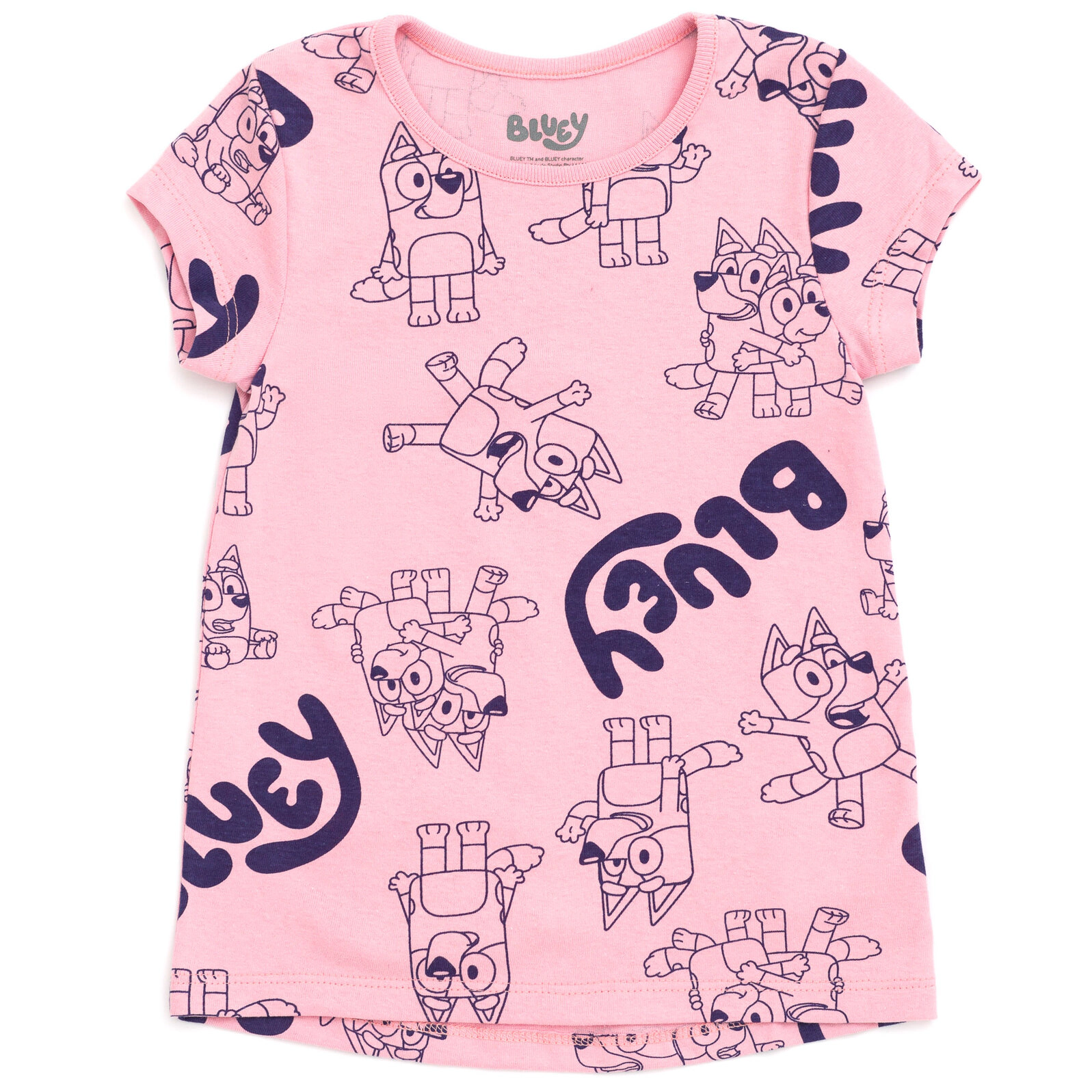 Bluey Girls' 4-Pack Short Sleeve T-Shirts