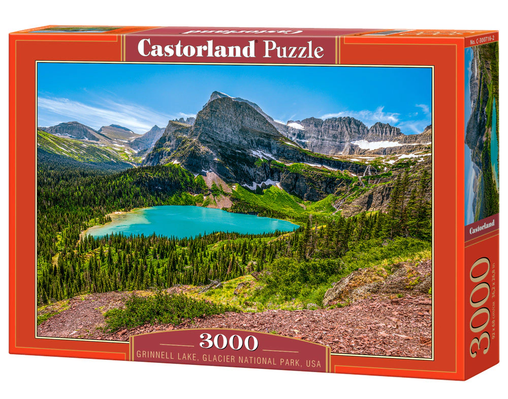 CASTORLAND 3000 Piece Jigsaw Puzzles, Grinnell Lake, Glacier National Park, USA, landscape, C-300716-2