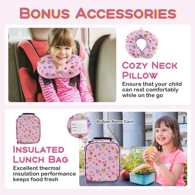 Hivvago Children’s Luggage and Backpack Set
