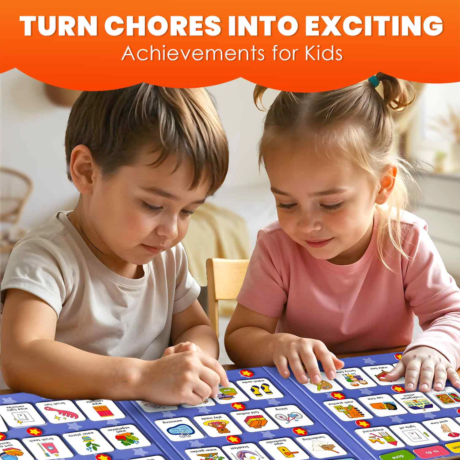 QUOKKA Magnetic Chore Chart for Kids, Behavior & Responsibility Reward Board Toddlers Teens