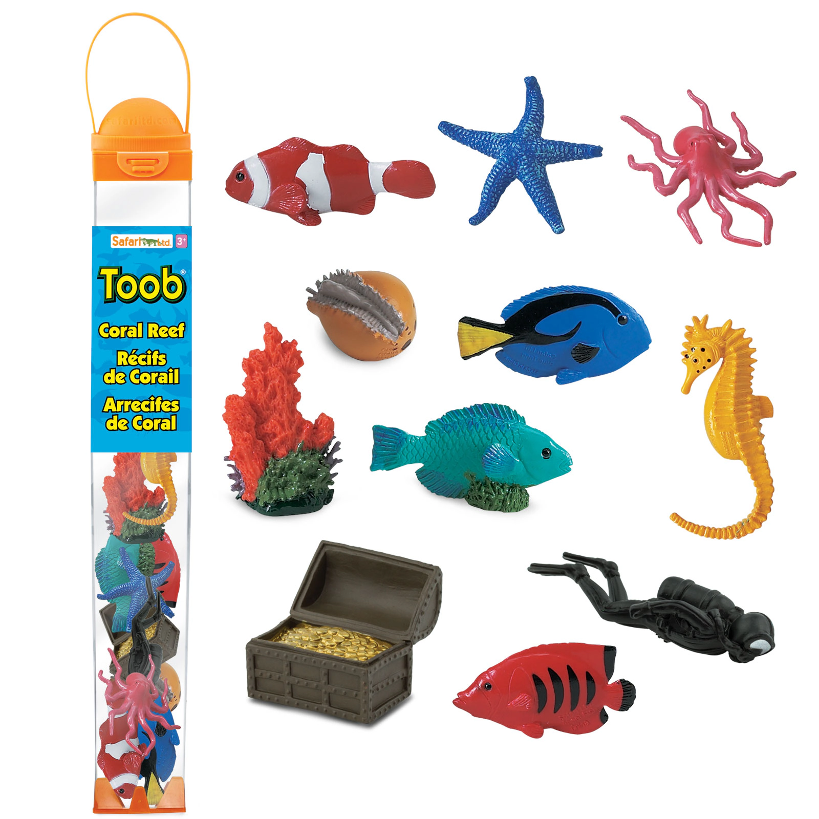 Safari Ltd. - Coral Reef TOOB - contains 11 Mini Figurines