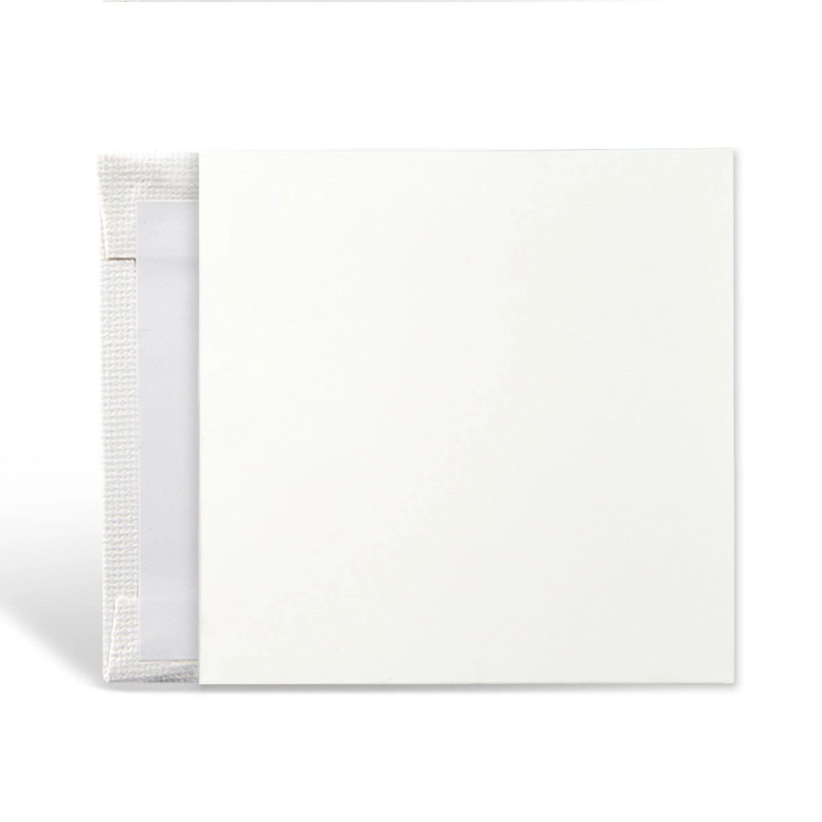 KINGART Classic White Canvas Panels - 4" x 4" - 14 Pack