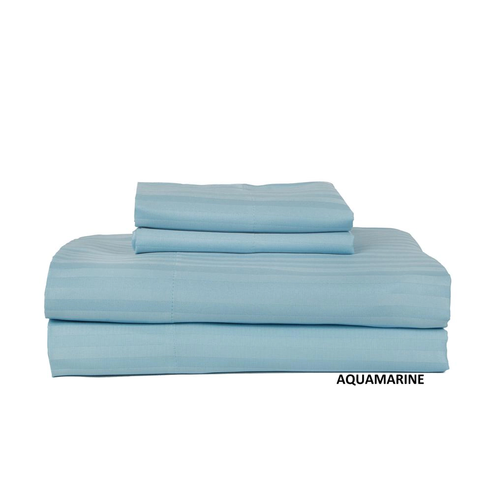 Castle Hill London 600 Thread Count Sateen Stripe Sheet Set - Queen