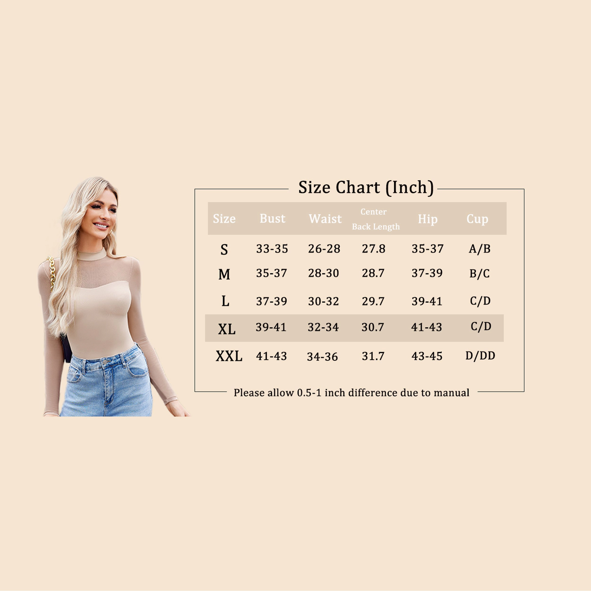 Avidlove Women's Long Sleeve Mesh Double Lined Mock Neck Bodysuit Leotard