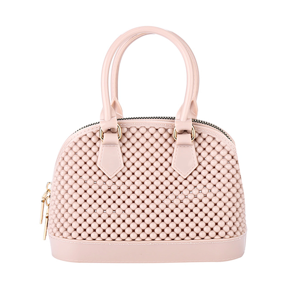 FASHNZFAB Solid Jelly Rubber Tote / Crossbody Bag