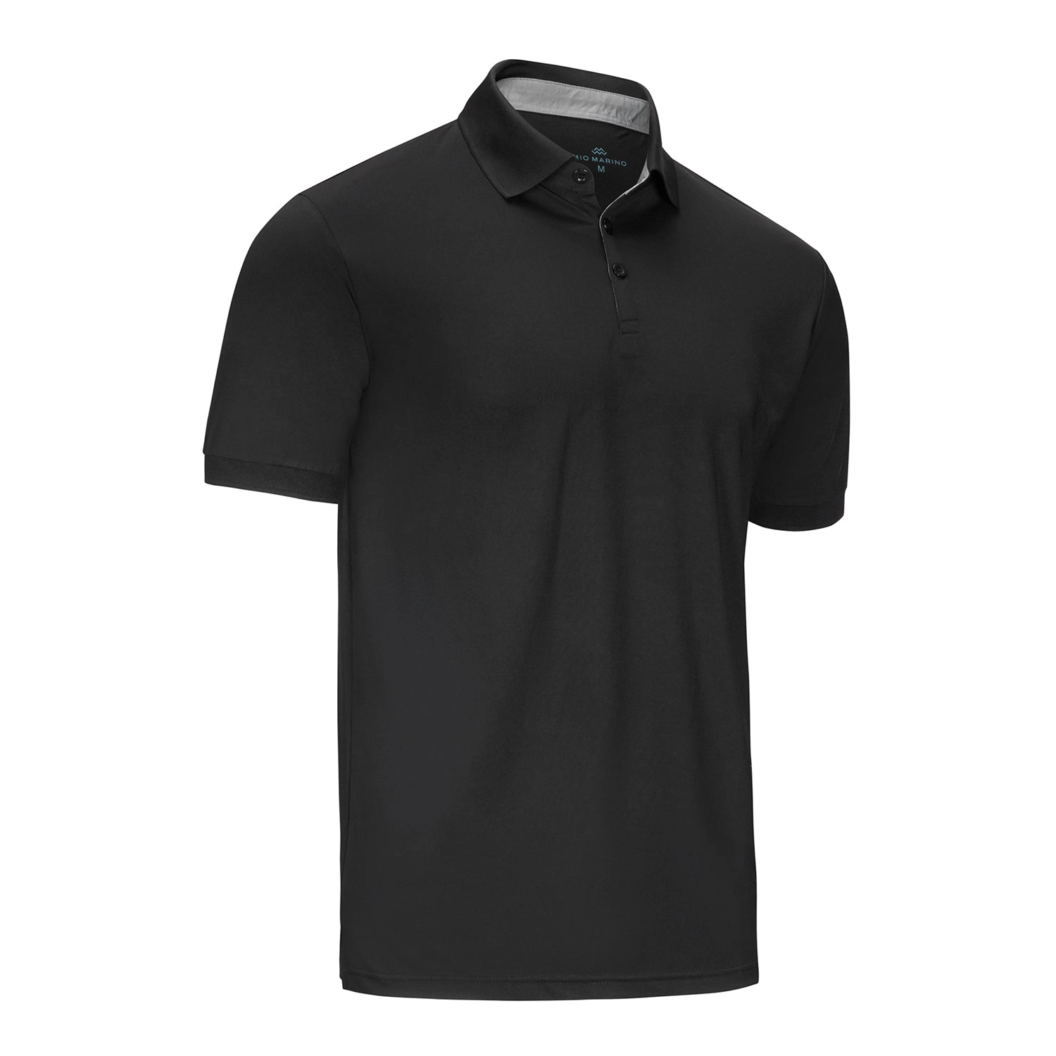 Mio Marino Mens Lightweight Performance Stretch Golf Polo Shirt