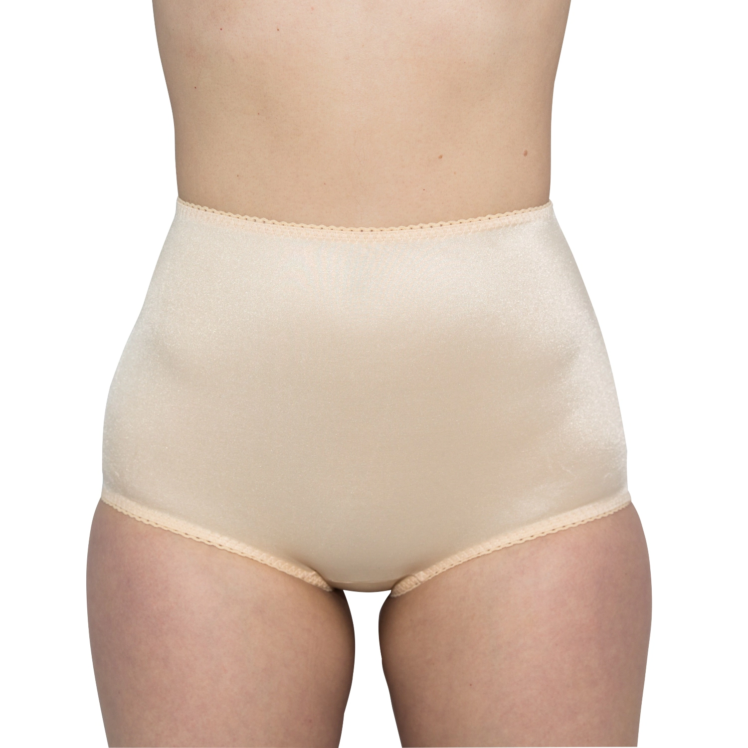 Rago 4-Way Stretch Full Coverage Panty | Light Shaping No-Show Design Cotton Lined Style 910