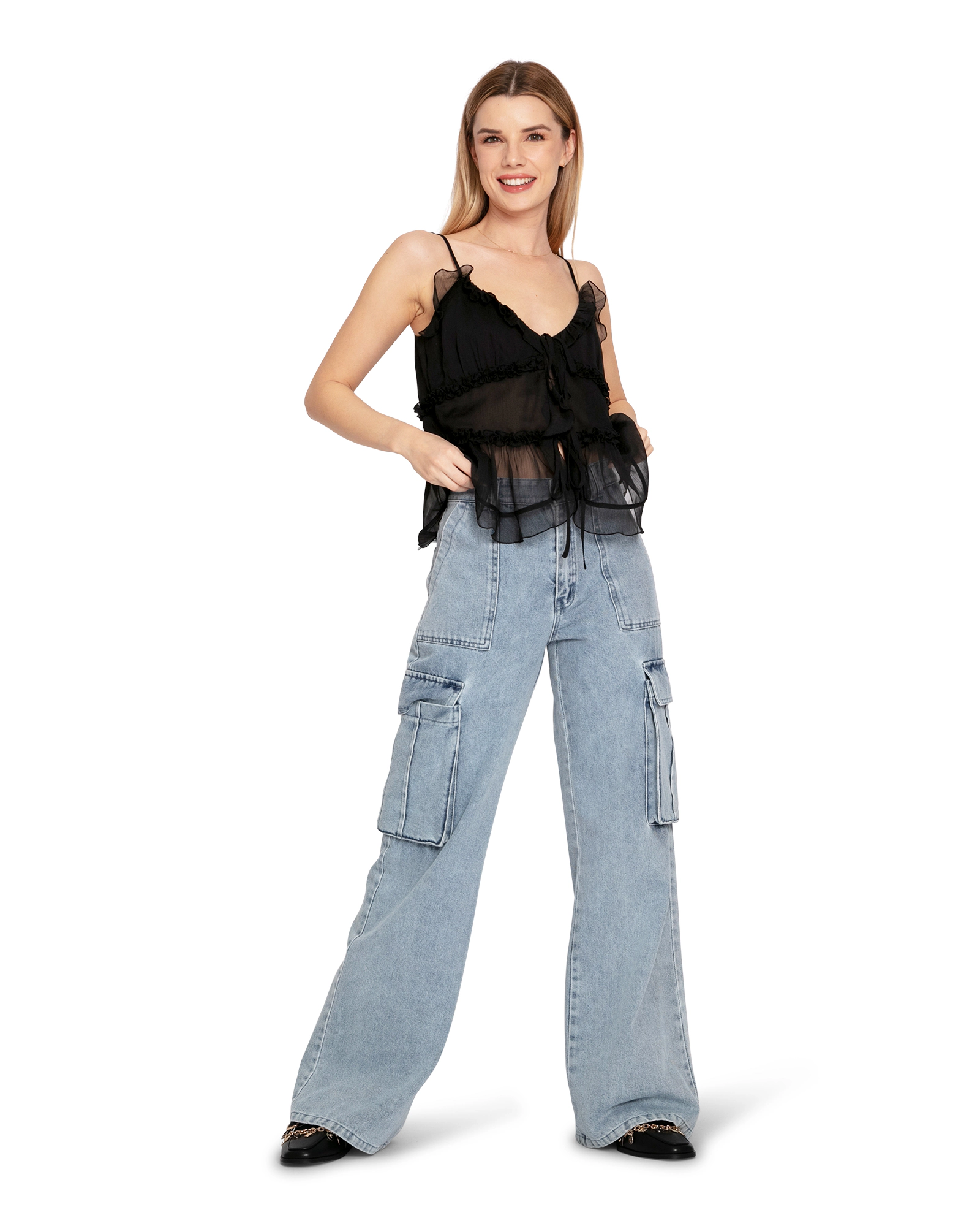 Belle & Bloom Womens Southern Nights Cargo Jean