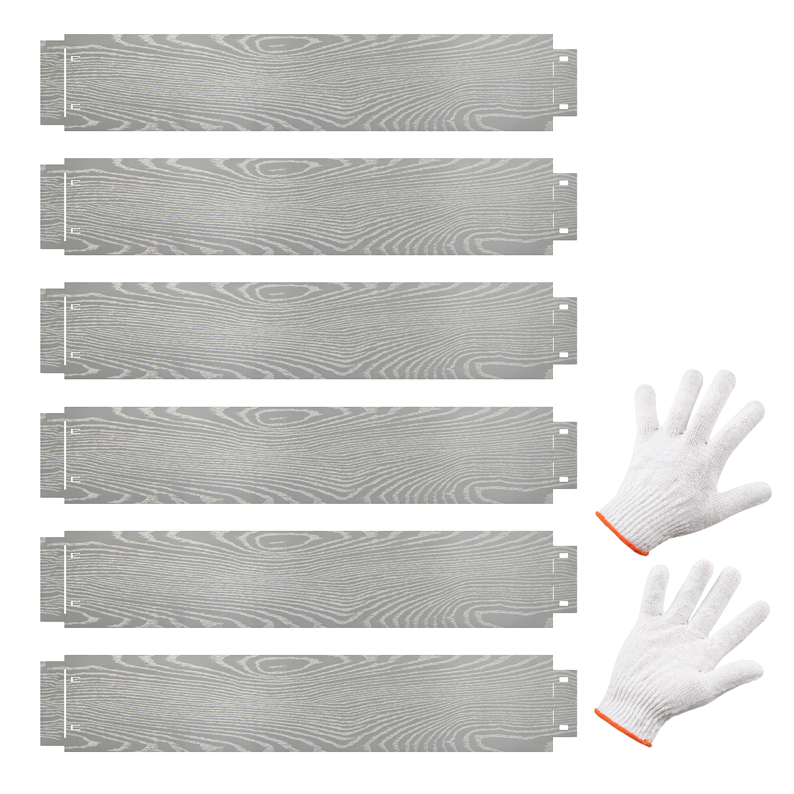 LJG 6-Pack 20 FT Galvanized Metal Landscape Edging for Lawn Yard（Patented）