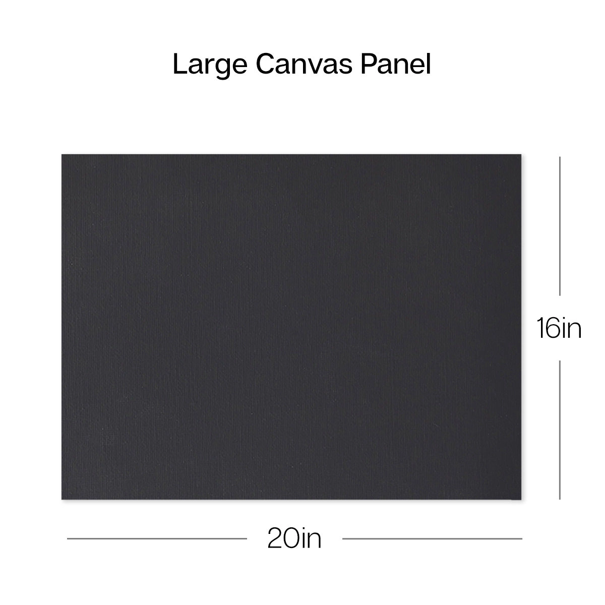 KINGART Black Canvas Panel Boards - 16" x 20" 4-Pack
