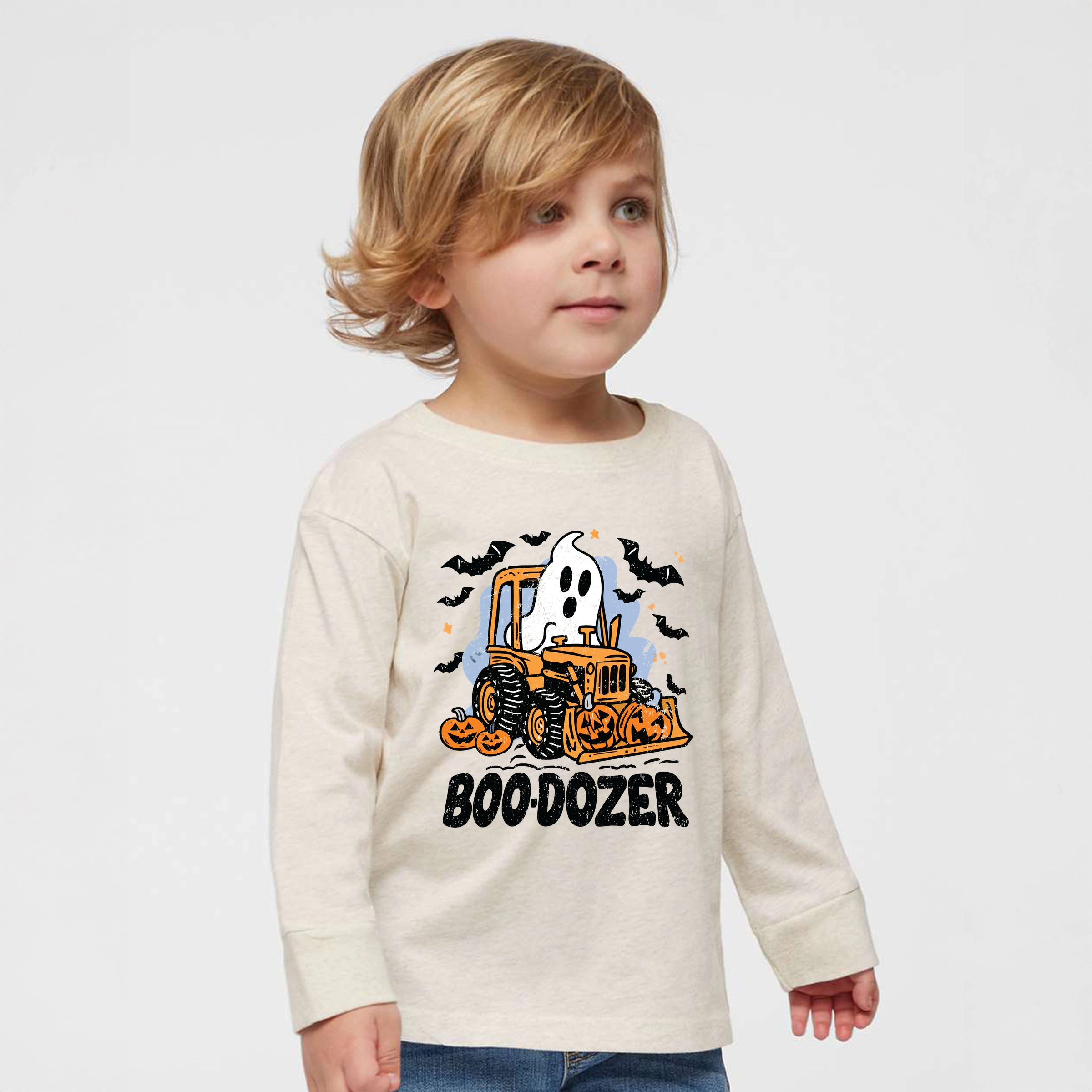 The Juniper Shop - Toddler Long Sleeve Graphic Tee - Boodozer
